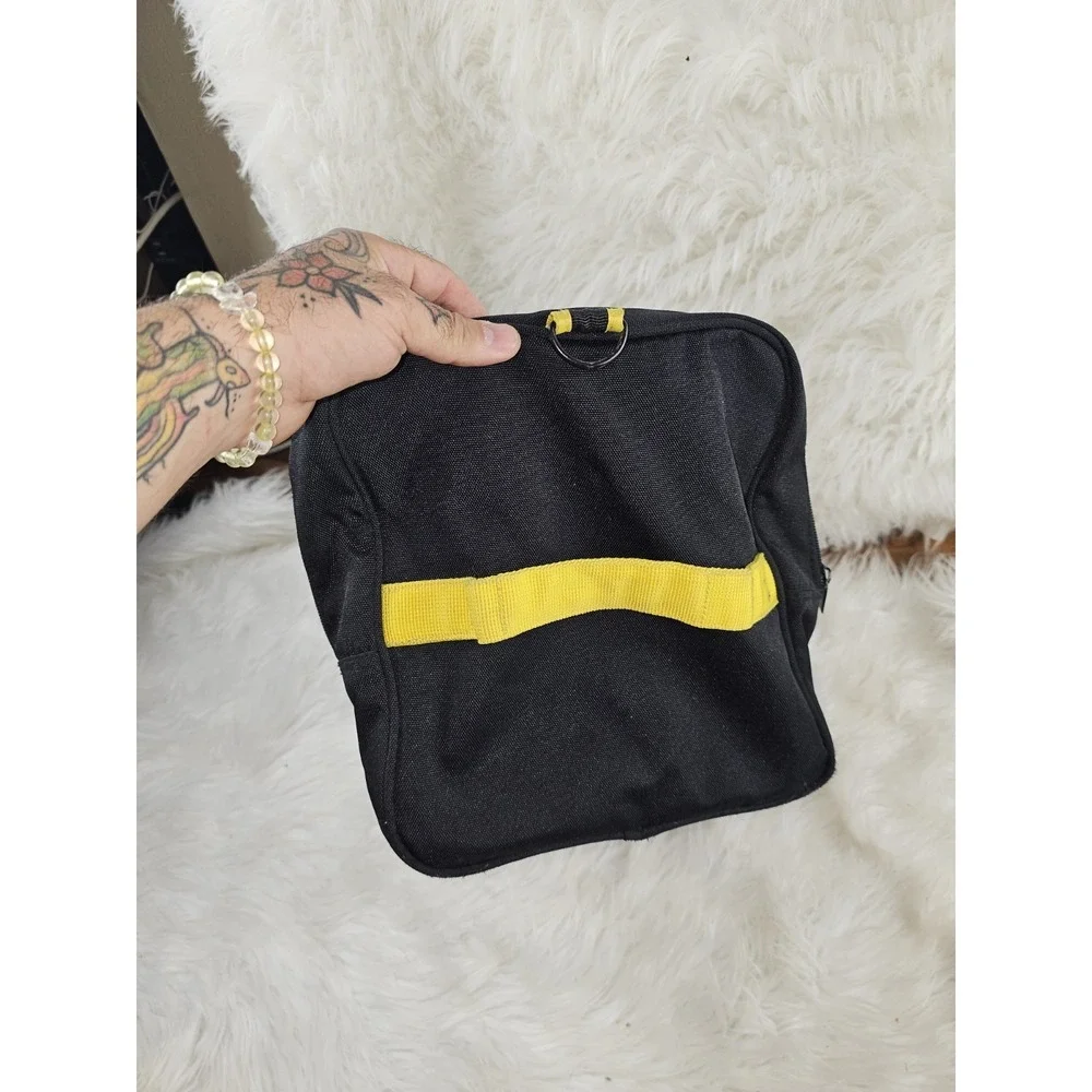 Lacoste Men's/Women's Traveler Weekender Adjustable strap Tote Bag Black & Neon